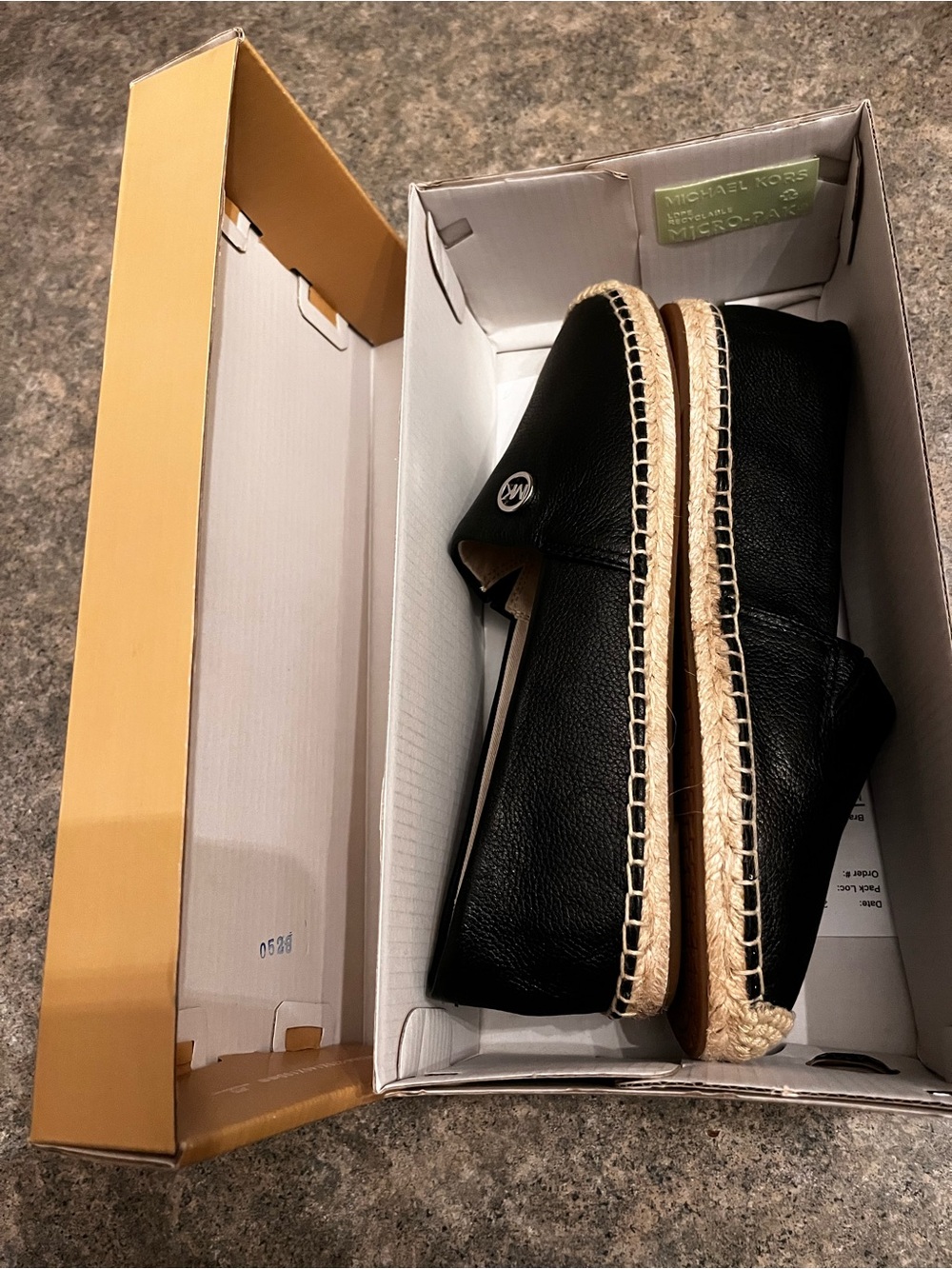 Michael Kors Black Slip-On Flats